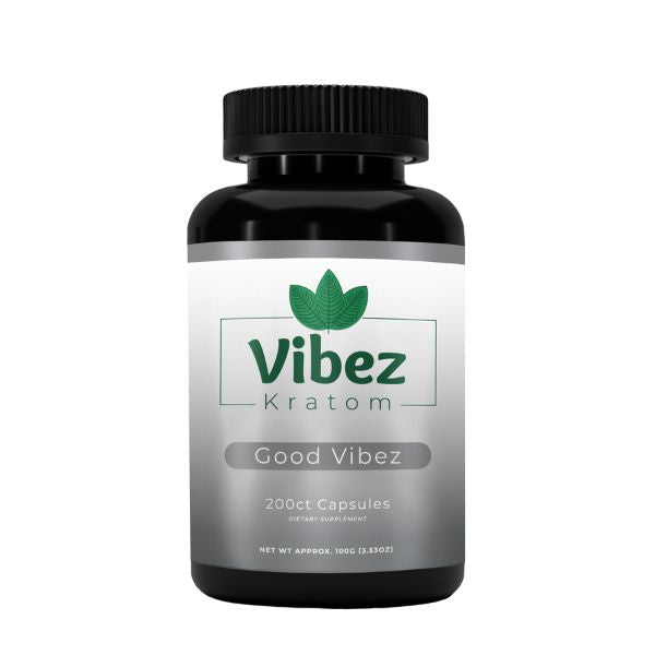 Vibez Kratom Good Vibez 200ct Capsules