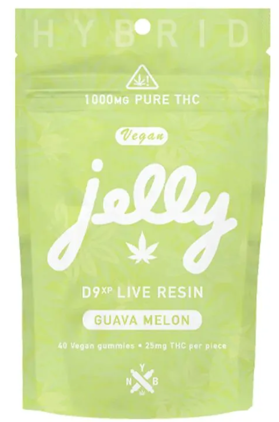 Jelly D9 Live Resin 25mg 40ct Guava Melon