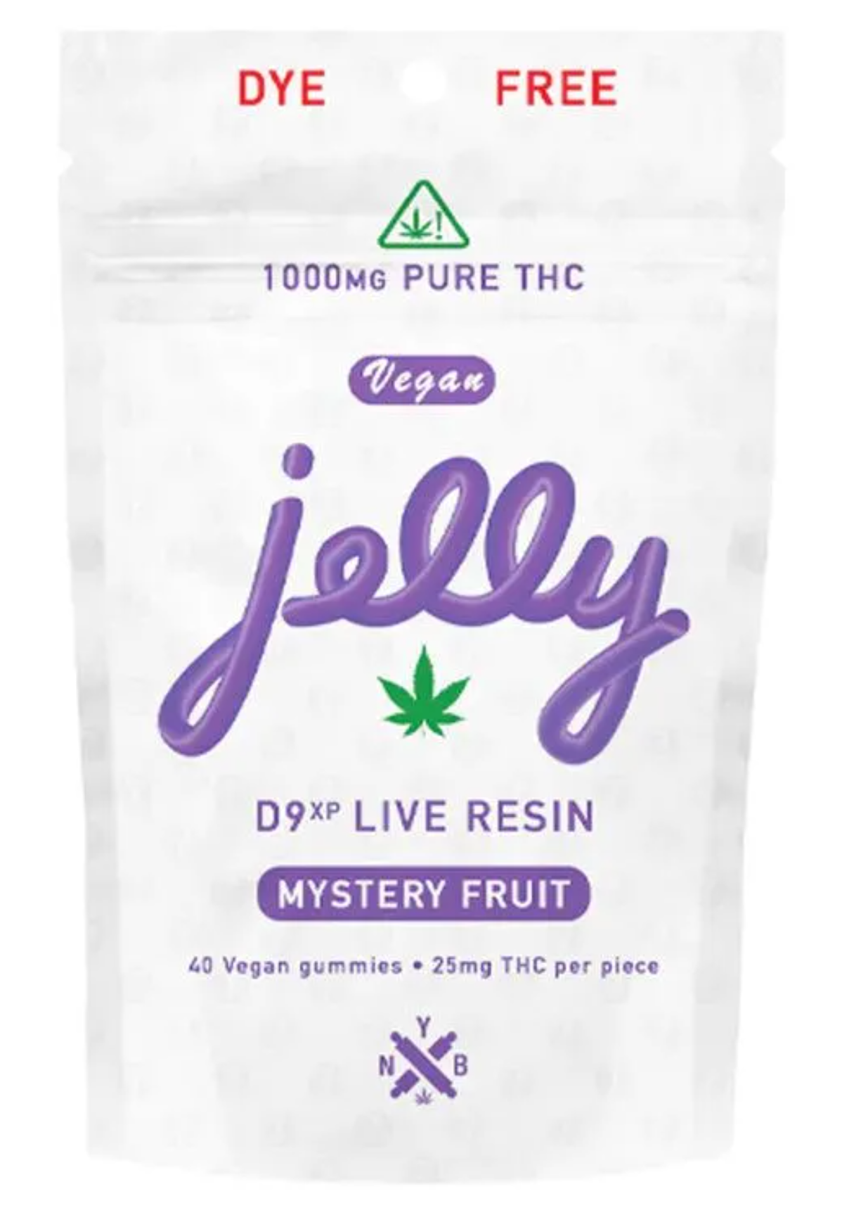 Jelly D9 Live Resin 25mg 40ct Mystery Fruit
