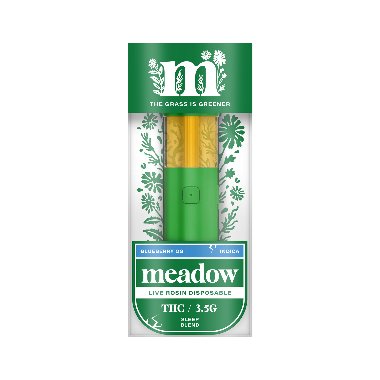 Meadow 3.5g Blueberry Og THC Disposable - Indica