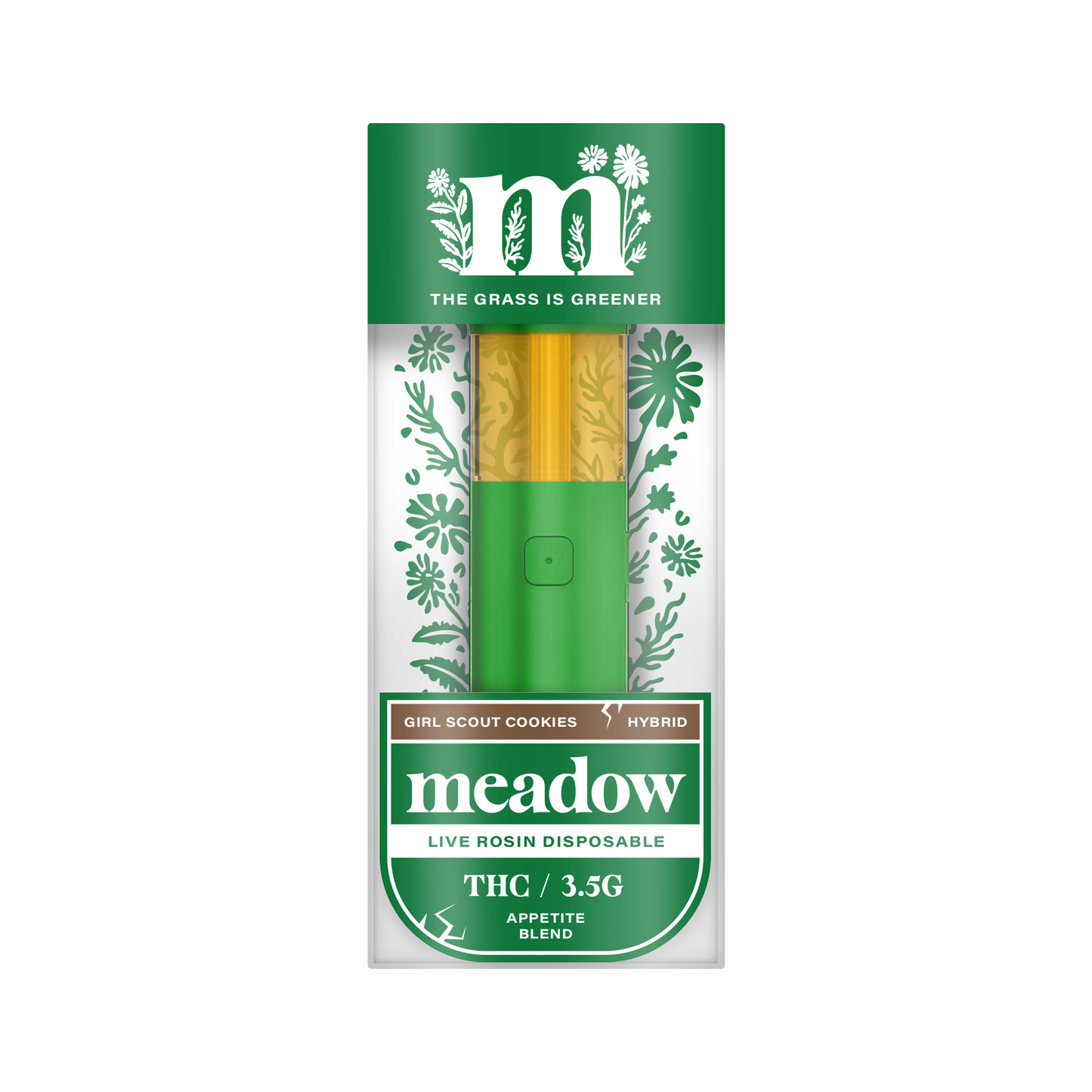 Meadow 3.5g Girl Scout Cookies THC Disposable - Hybrid