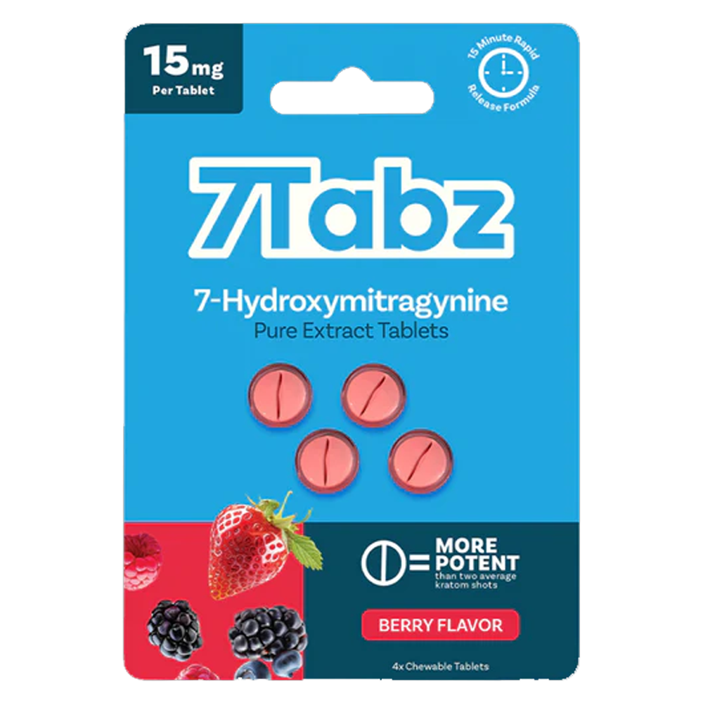 7Tabz 7-Hydroxymitragynine Berry Chewable 15mg 4ct