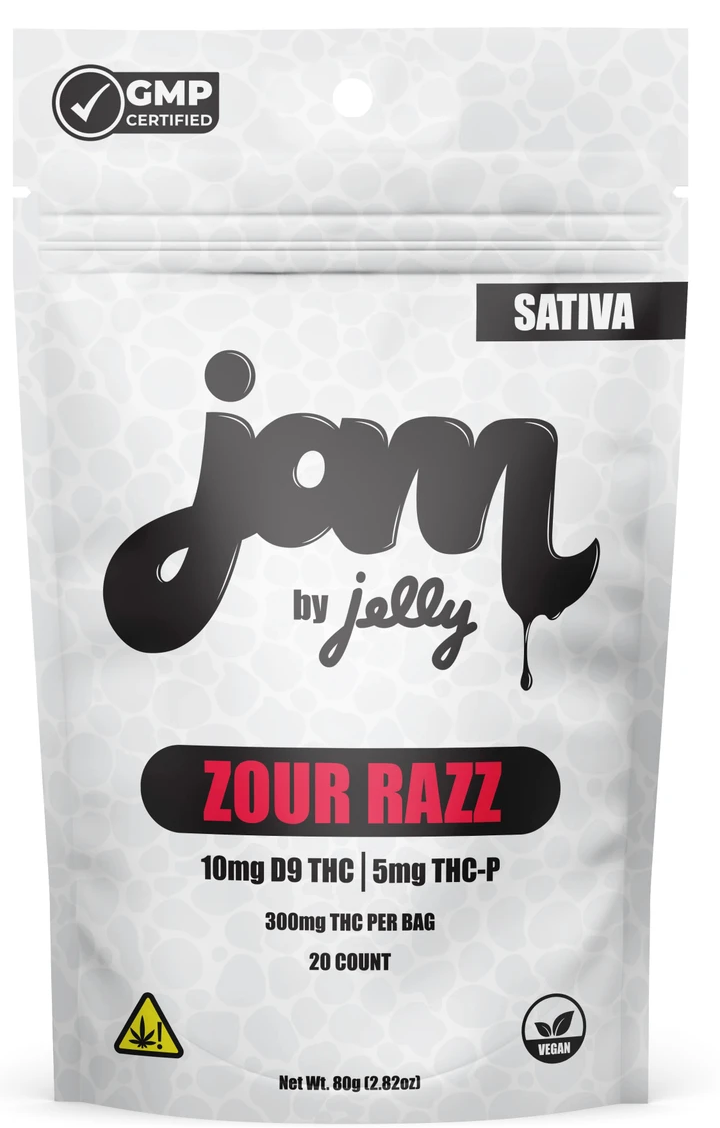 Jam By Jelly 20ct 15mg Zour Razz