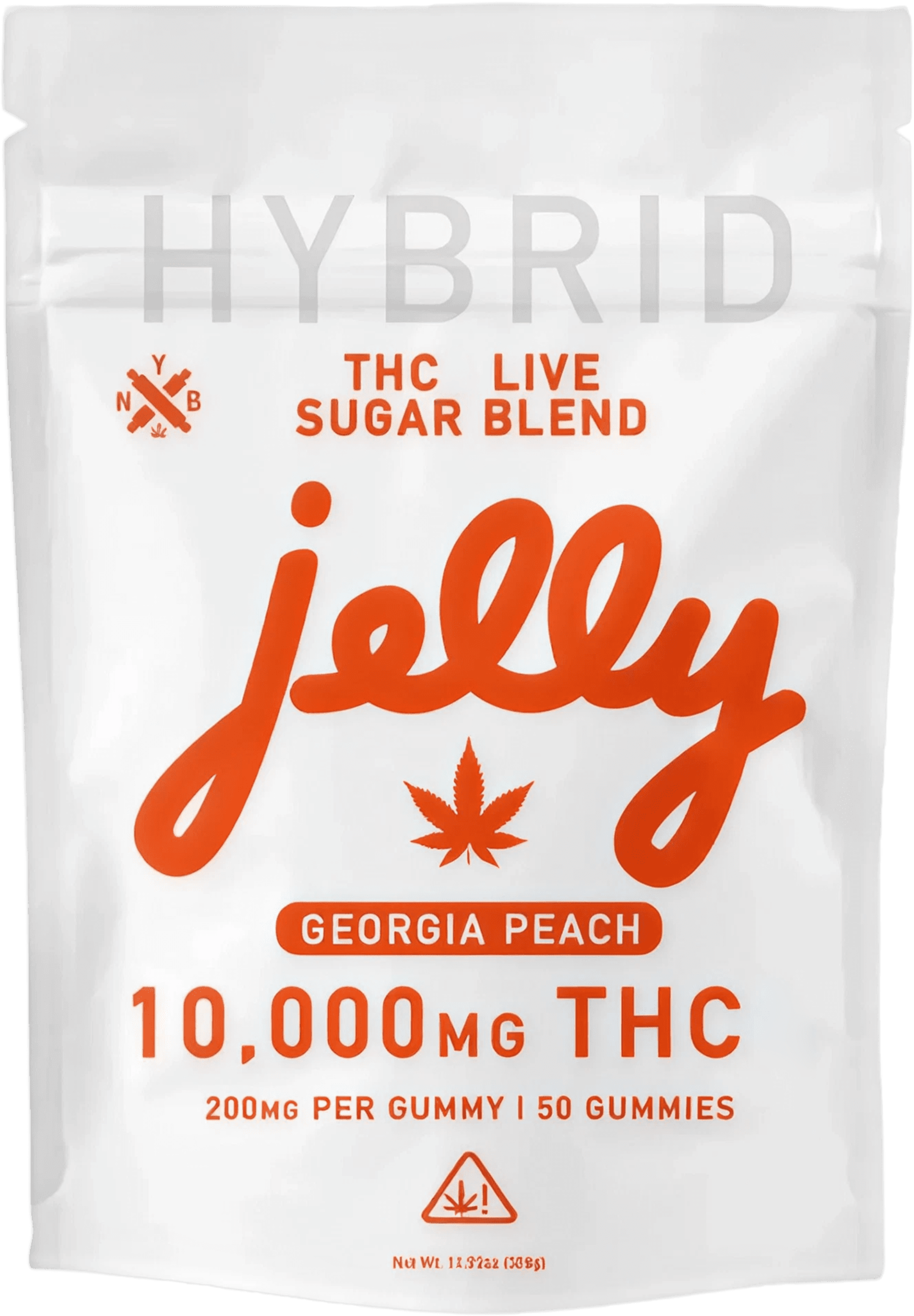 Jelly THC Live Sugar Blend Hybrid 10000mg Georgia Peach