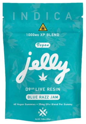 Jelly D9 Live Resin 25mg 40ct Blue Razz Jam