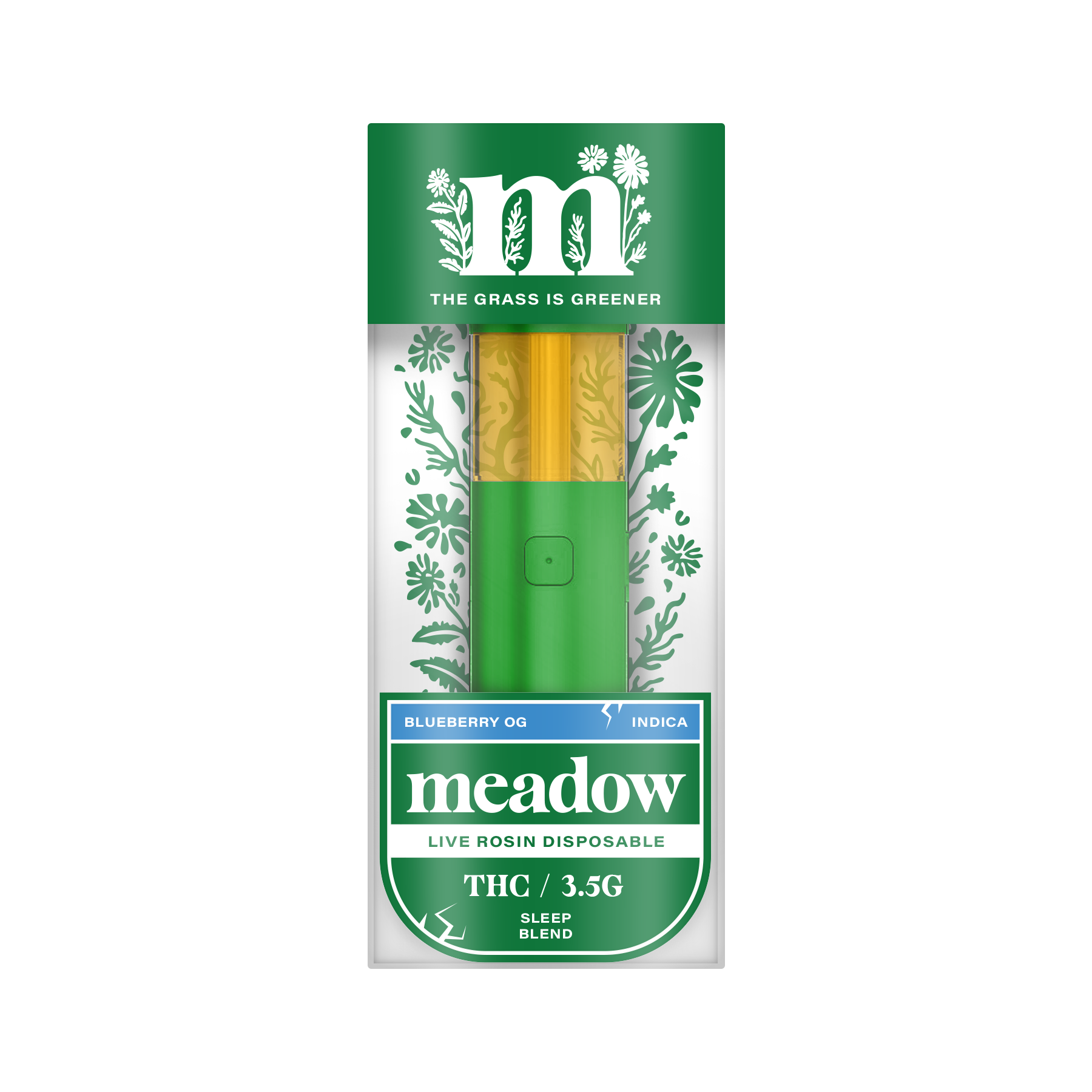 Meadow 3.5g Blueberry Og THC Disposable - Indica