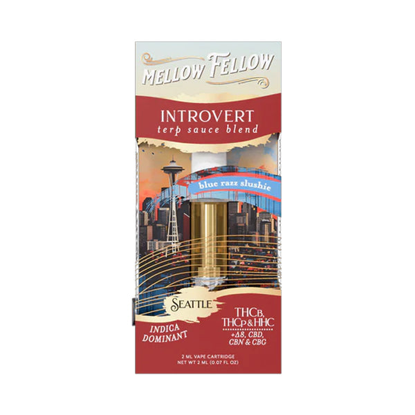Mellow Fellow 2ml Cart Blue Razz Slushie