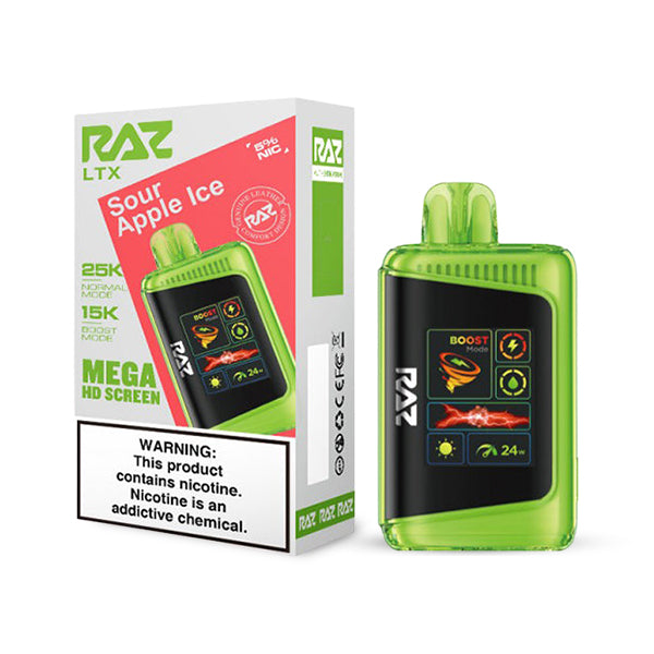 Raz 25k LTX Sour Apple Ice