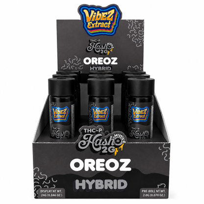 Vibez Extract THCp Pre-roll 2g Hash hole Oreoz 12ct Box - Hybrid