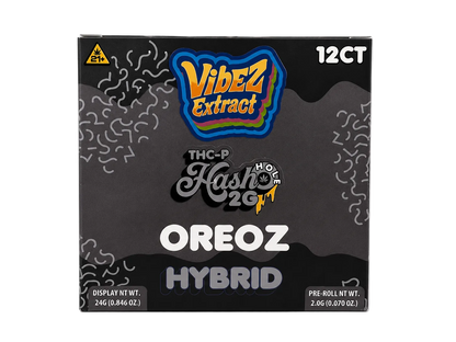 Vibez Extract THCp Pre-roll 2g Hash hole Oreoz 12ct Box - Hybrid