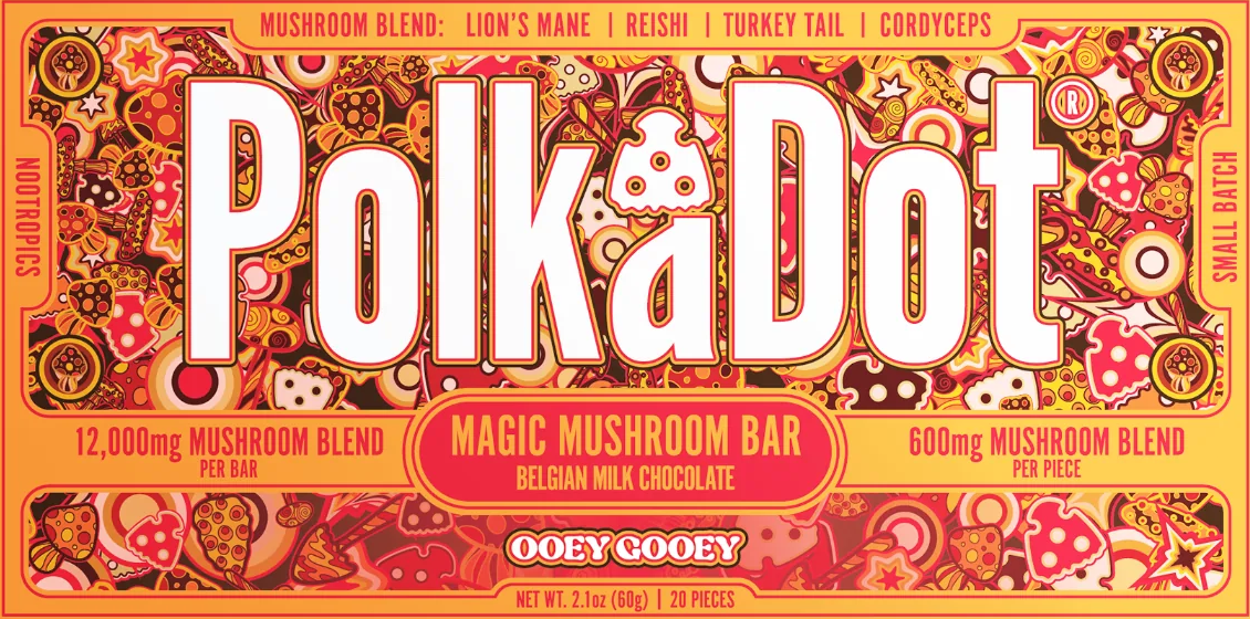 Polka Dot 12000mg Mushroom Chocolate Ooey Gooey