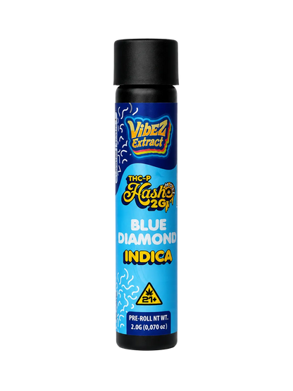 Vibez Extract THCp Hashole Blue Diamond 2g Pre-roll - Indica
