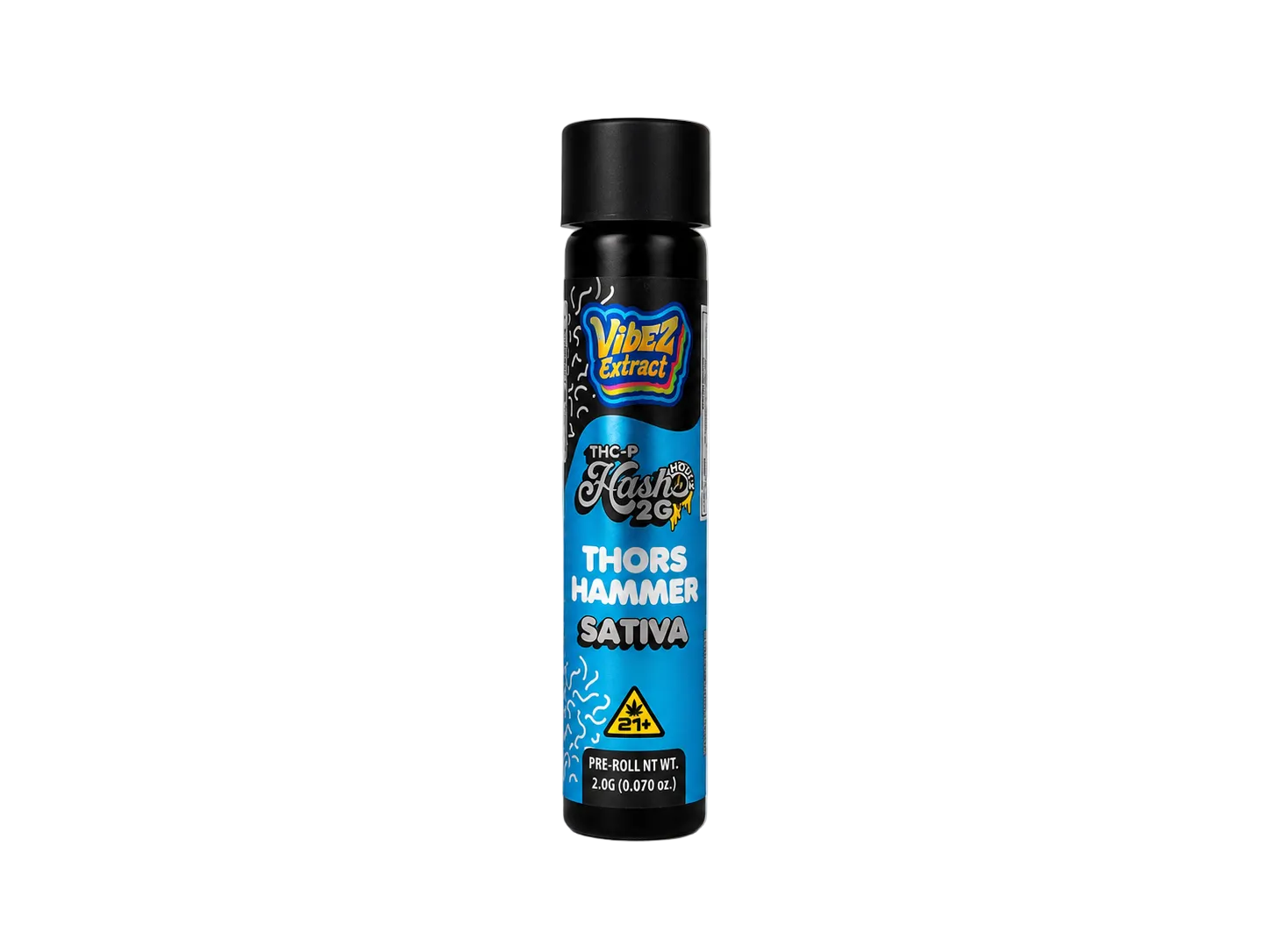 Vibez Extract THCp Hashole Thors Hammer 2g Pre-roll - Sativa