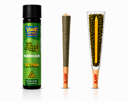 Vibez Extract THCp Hashole Hurricane 2g Pre-roll - Sativa