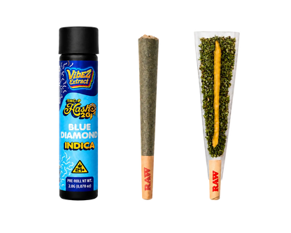 Vibez Extract THCp Hashole Blue Diamond 2g Pre-roll - Indica