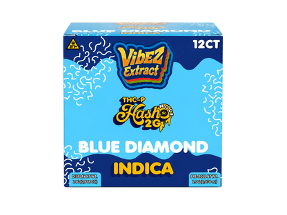 Vibez Extract THCp Preroll 2g Hash hole Blue Diamond 12ct Box - Indica