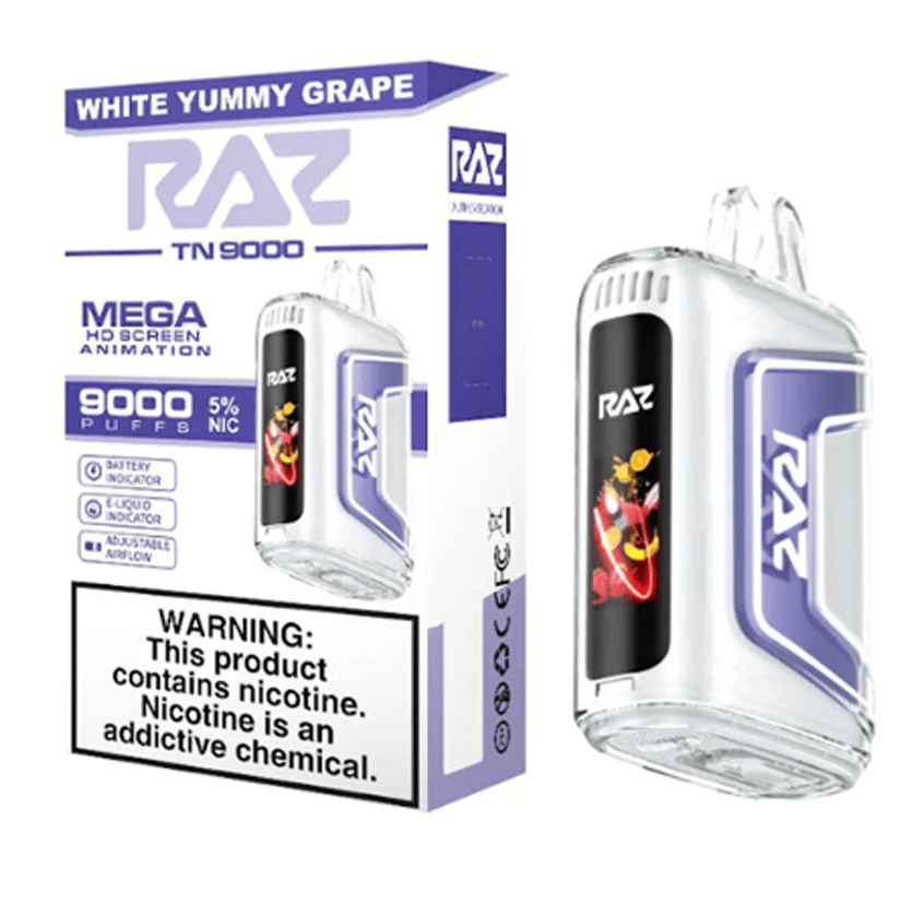 Raz 9k White Yummy Grape